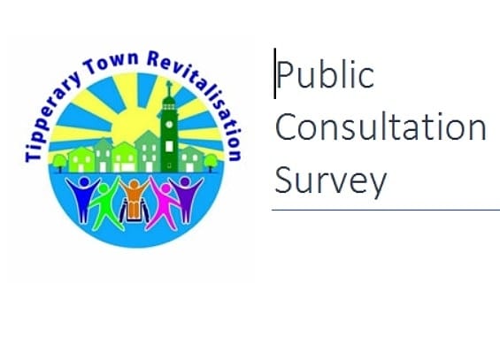 Public consultation Survey Image with Tipperary Town revitalisation logo